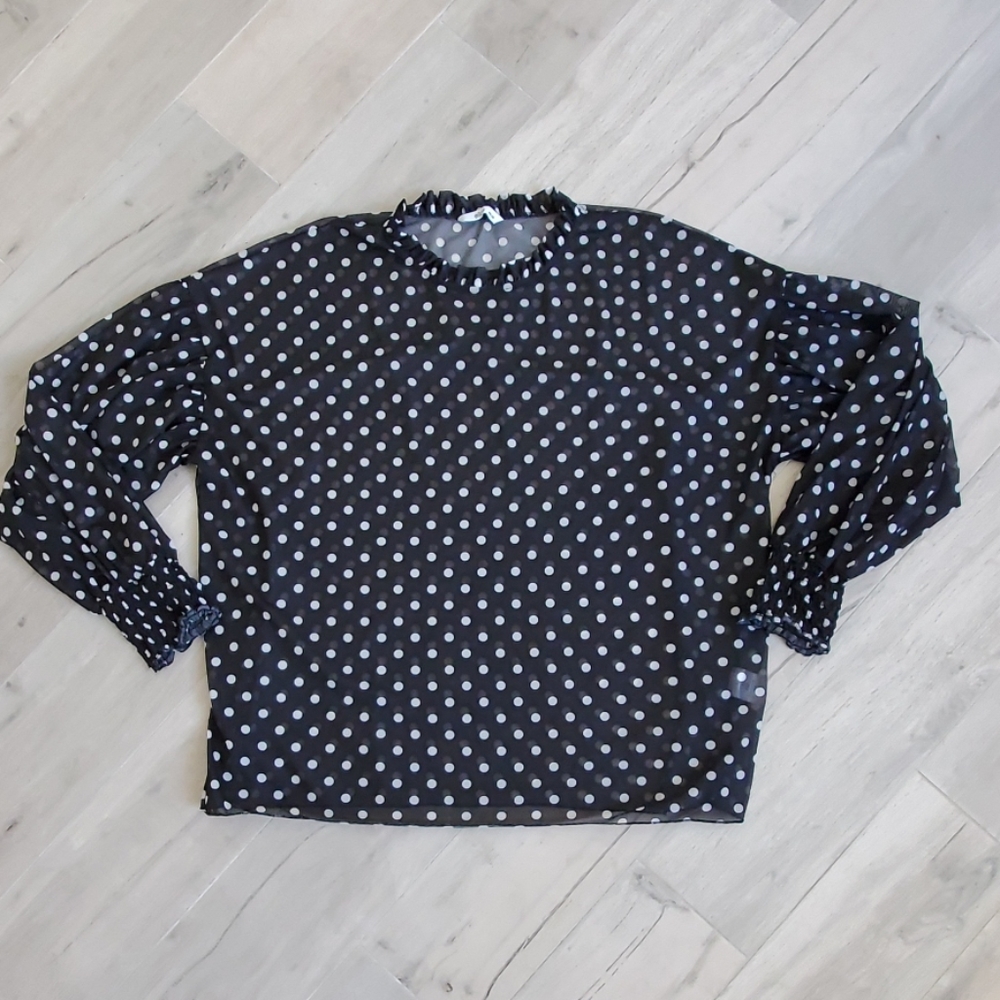 Polka dot Ellos Oversize top